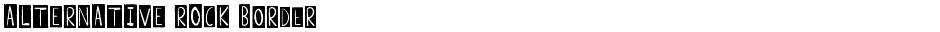 ALTERNATIVE ROCK BorderDemo