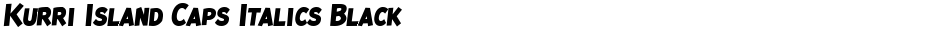 Kurri Island Caps Italics BlackDemo