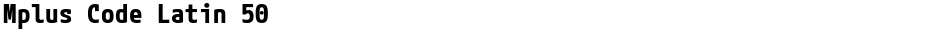 Mplus Code Latin 50Demo