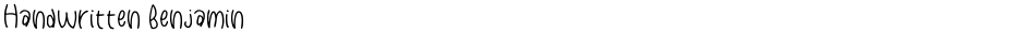 Handwritten BenjaminDemo