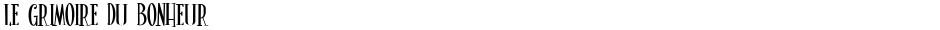 Le Grimoire du BonheurDemo