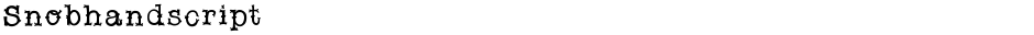 SnobhandscriptDemo