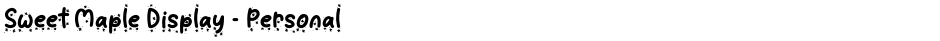 Sweet Maple Display - PersonalDemo