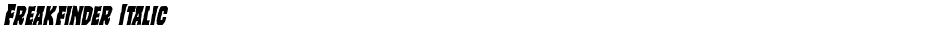 Freakfinder ItalicDemo