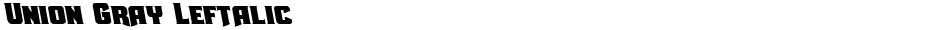 Union Gray LeftalicDemo