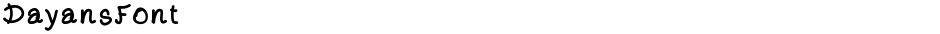DayansFontDemo