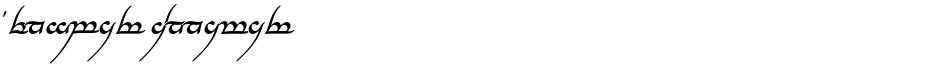Tengwar AnnatarDemo