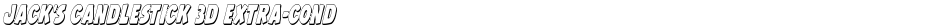 Jack's Candlestick 3D Extra-condensedDemo