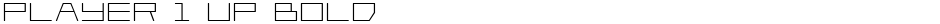 Player 1 Up BoldDemo
