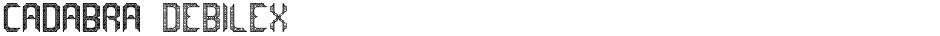 cadabra DEBILEXDemo