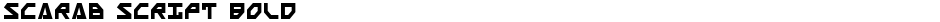 Scarab Script BoldDemo