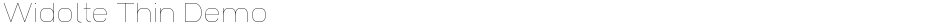 Widolte Thin DemoDemo