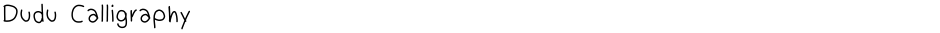 Dudu CalligraphyDemo