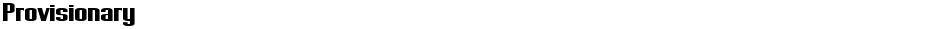 ProvisionaryDemo
