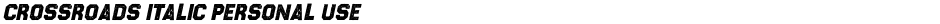 CROSSROADS ITALIC PERSONAL USEDemo