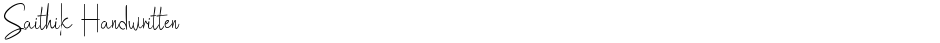 Saithik HandwrittenDemo