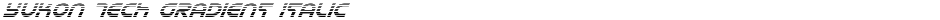 Yukon Tech Gradient ItalicDemo