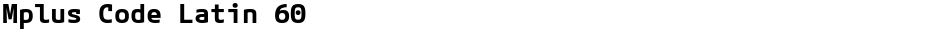 Mplus Code Latin 60Demo