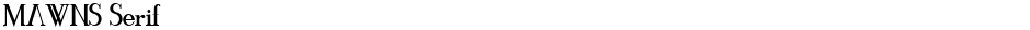 MAWNS SerifDemo