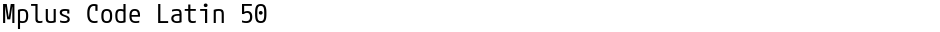 Mplus Code Latin 50Demo