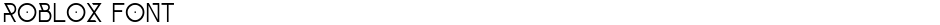 Roblox FontDemo