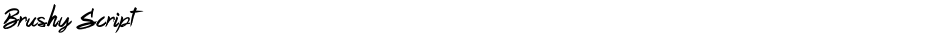 Brushy ScriptDemo