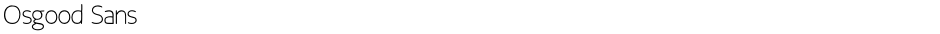 Osgood SansDemo