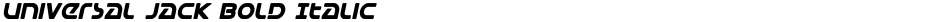 Universal Jack Bold ItalicDemo