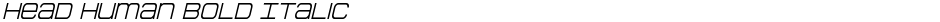 Head Human Bold ItalicDemo