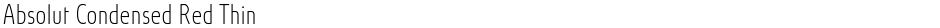 Absolut Condensed Red ThinDemo