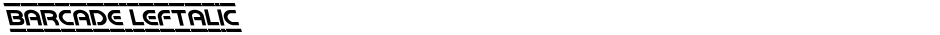 Barcade LeftalicDemo