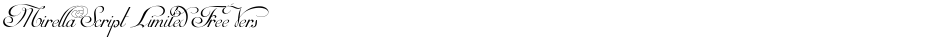 Mirella Script Limited Free Version.vfbDemo