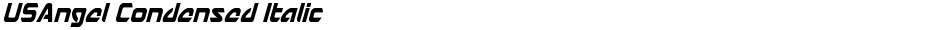 USAngel Condensed ItalicDemo