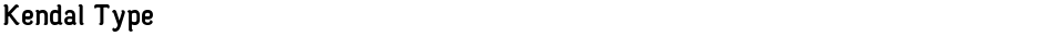 Kendal TypeDemo
