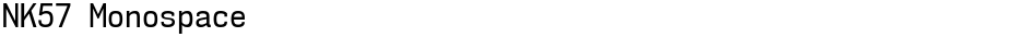 NK57 MonospaceDemo