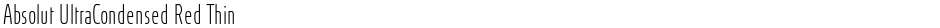 Absolut UltraCondensed Red ThinDemo