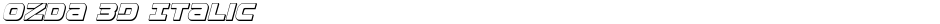 Ozda 3D ItalicDemo