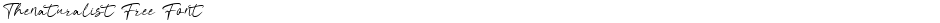 Thenaturalist Free FontDemo