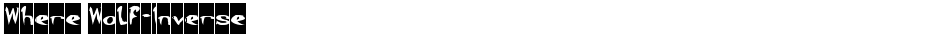 Where Wolf-InverseDemo