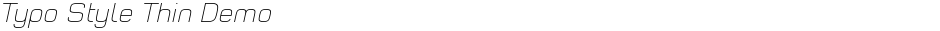 Typo Style Thin DemoDemo