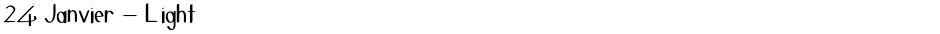 24 Janvier - LightDemo