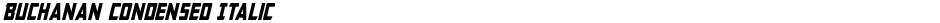 Buchanan Condensed ItalicDemo