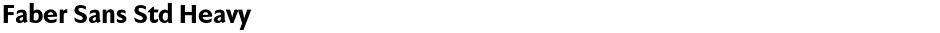 Faber Sans Std HeavyDemo