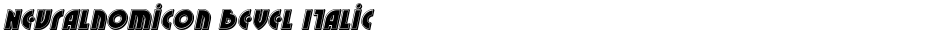 Neuralnomicon Bevel ItalicDemo