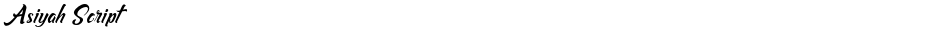 Asiyah ScriptDemo