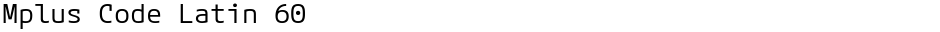 Mplus Code Latin 60Demo