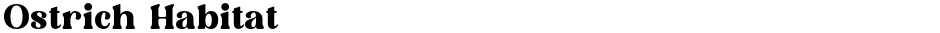 Ostrich HabitatDemo