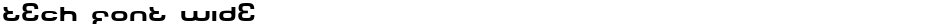 Tech Font WideDemo