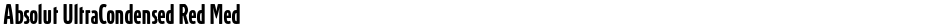 Absolut UltraCondensed Red MedDemo