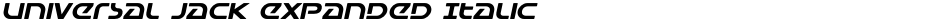 Universal Jack Expanded ItalicDemo